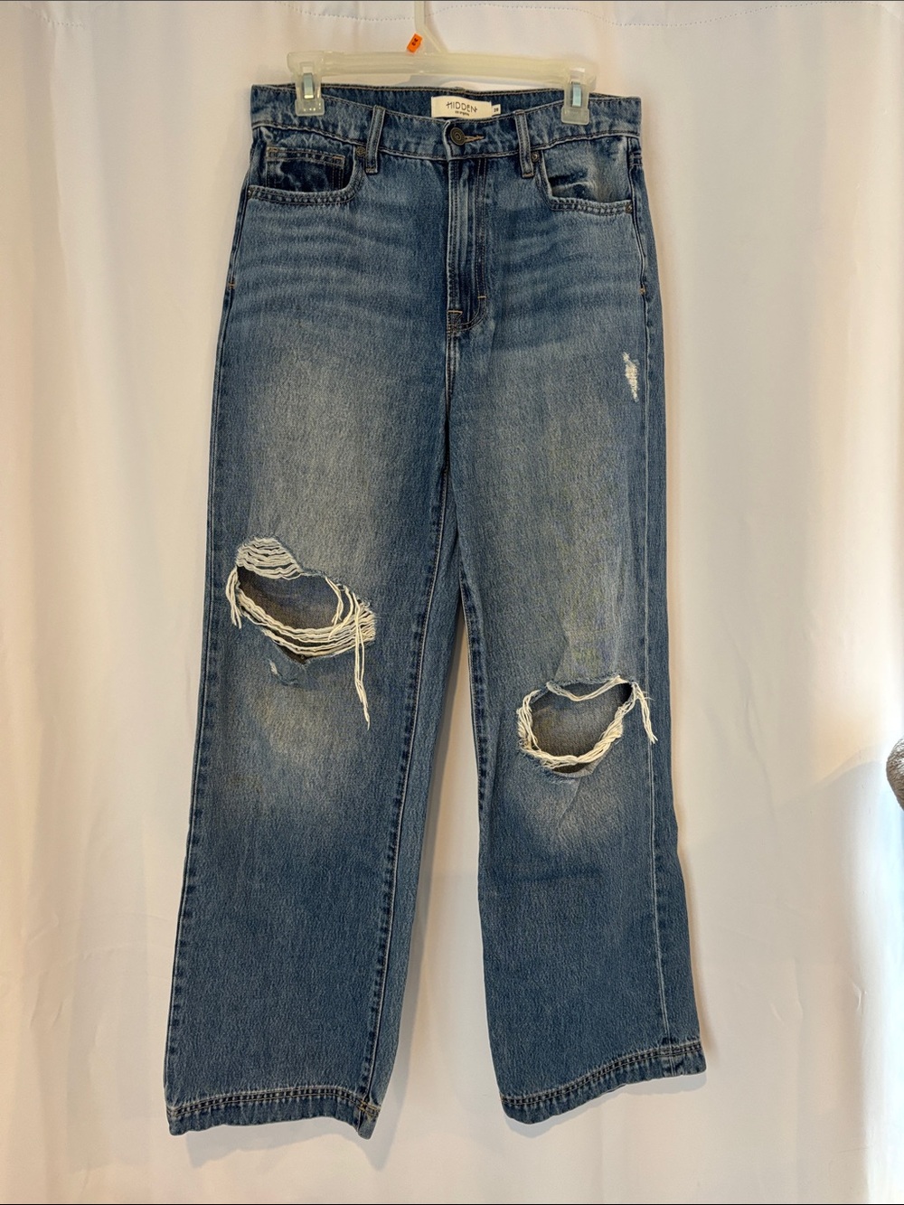 Hidden Los Angeles Women's Distressed Blue Jeans